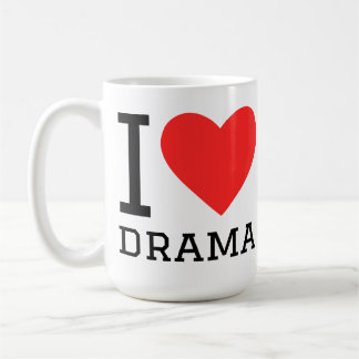 Caneca De Café Eu amo drama