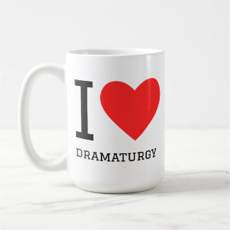 Caneca De Café Eu amo dramaturgia