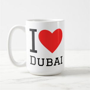 Caneca De Café Eu amo Dubai