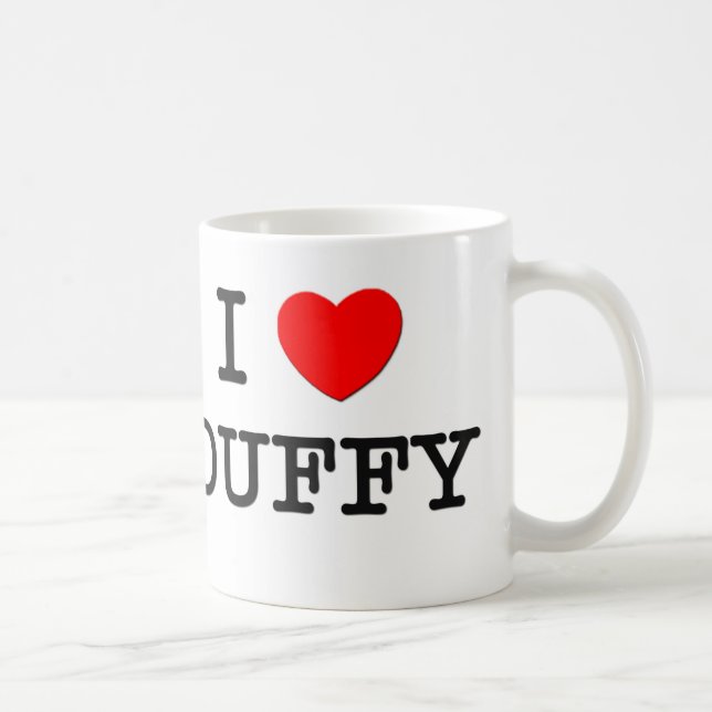 Caneca De Café Eu amo Duffy (Direita)