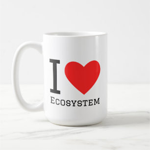 Caneca De Café Eu amo ecossistema