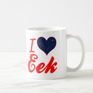 Caneca De Café Eu amo EEK, Alaska
