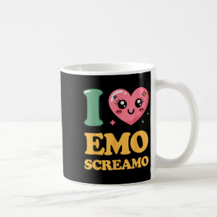 Caneca De Café Eu amo emo screamo