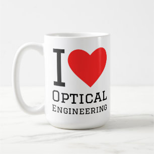 Caneca De Café Eu amo engenharia óptica