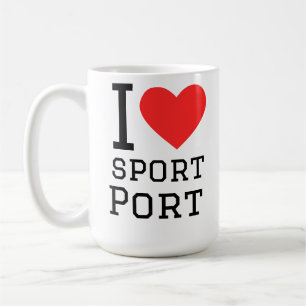 Caneca De Café Eu amo esporte port
