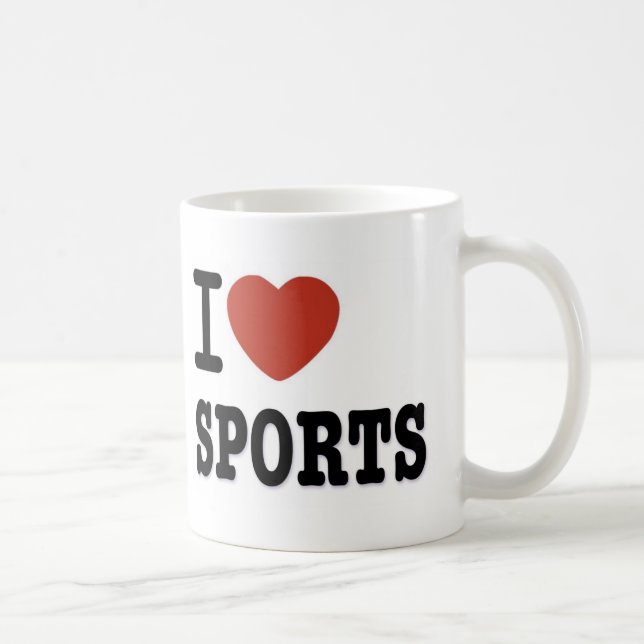 CANECA DE CAFÉ EU AMO ESPORTES (Direita)