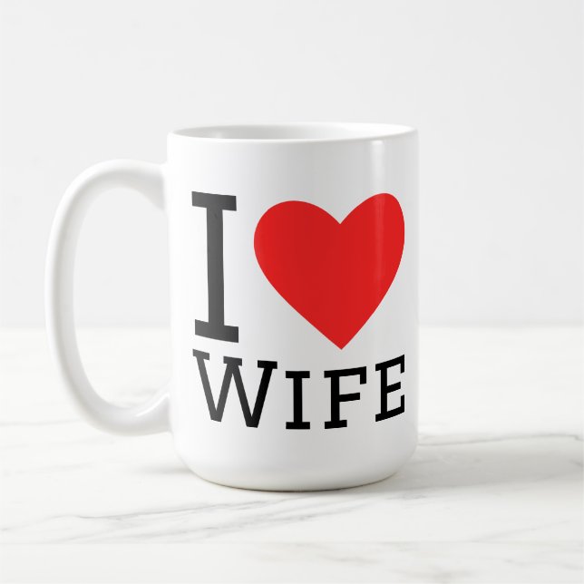 Caneca De Café Eu amo esposa (Esquerda)