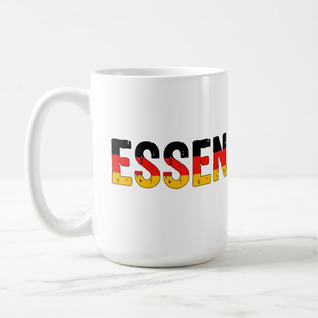 Caneca De Café Eu amo Essen Alemanha (Esquerda)