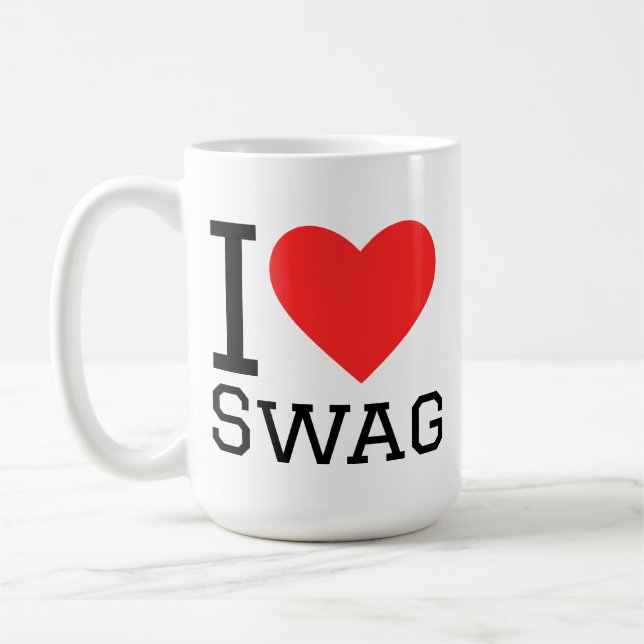 Caneca De Café Eu amo estilo (Esquerda)