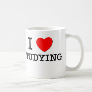 Caneca De Café Eu amo estudar