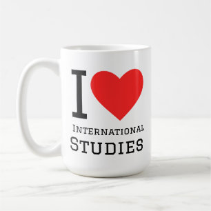 Caneca De Café Eu amo estudos internacionais