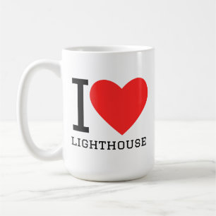 Caneca De Café Eu amo farol