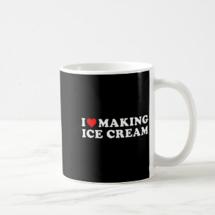 Caneca De Café Eu Amo Fazer Sorvete Citação Engraçada