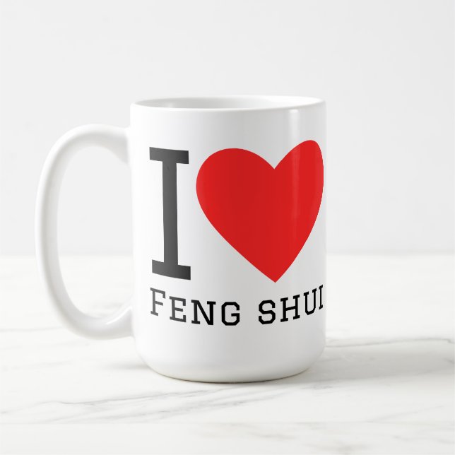 Caneca De Café Eu amo feng shui  (Esquerda)