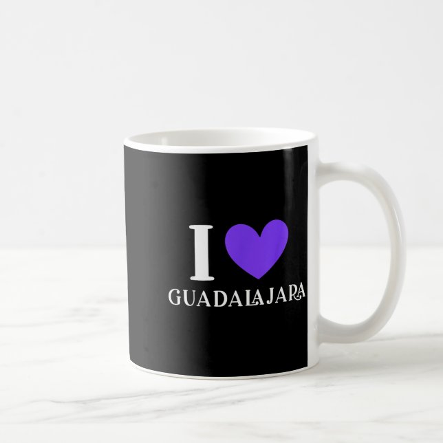 Caneca De Café Eu Amo Férias em Guadalajara México (Direita)
