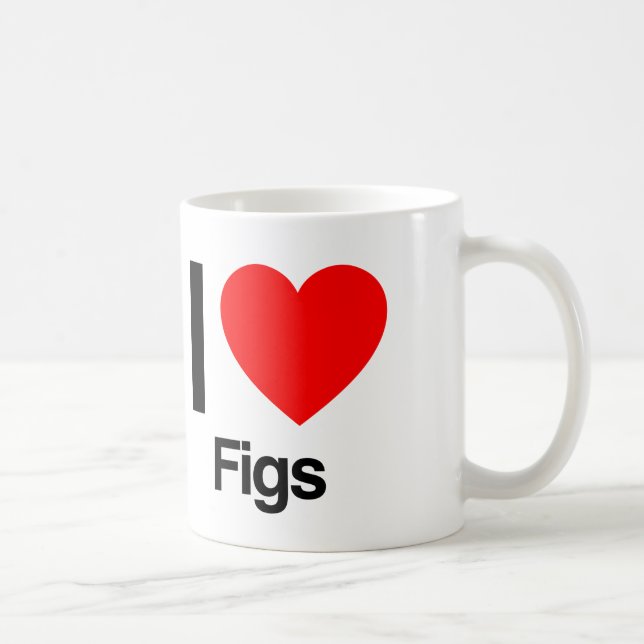 Caneca De Café eu amo figos (Direita)