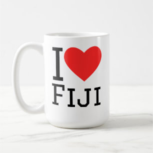 Caneca De Café Eu amo Fiji