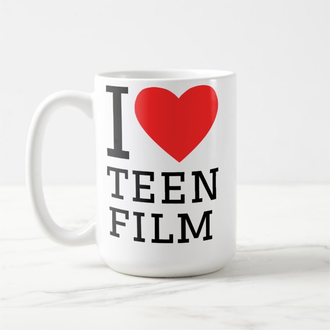Caneca De Café Eu amo filme adolescente (Esquerda)