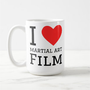 Caneca De Café Eu amo filme de arte marcial