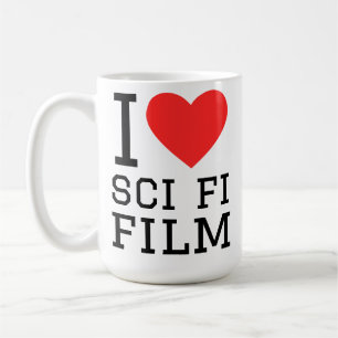 Caneca De Café Eu amo filme de ficção científica