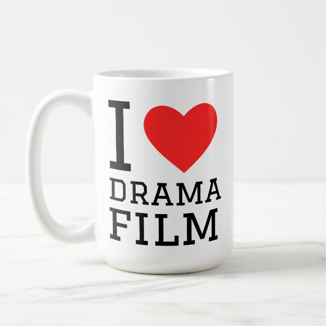 Caneca De Café Eu amo filme dramático (Esquerda)