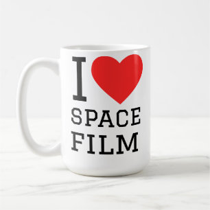 Caneca De Café Eu amo filme espacial 