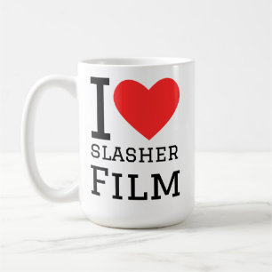 Caneca De Café Eu amo filme slasher