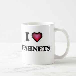 Caneca De Café Eu amo Fishnets