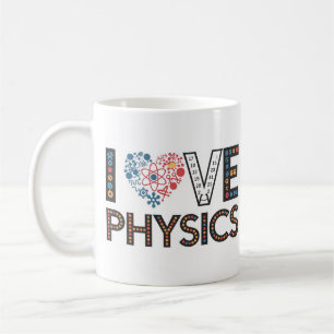 CANECA DE CAFÉ EU AMO FÍSICA