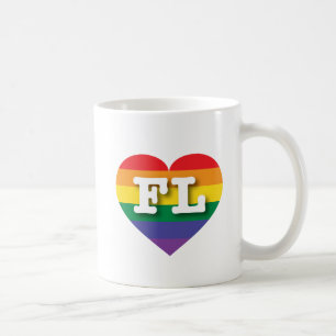 Caneca De Café Eu amo Flórida Orgulho gay Coffee Mug