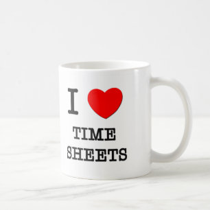 Caneca De Café Eu amo folha de presença