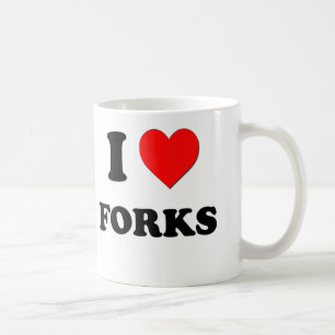 Caneca De Café Eu amo forquilhas