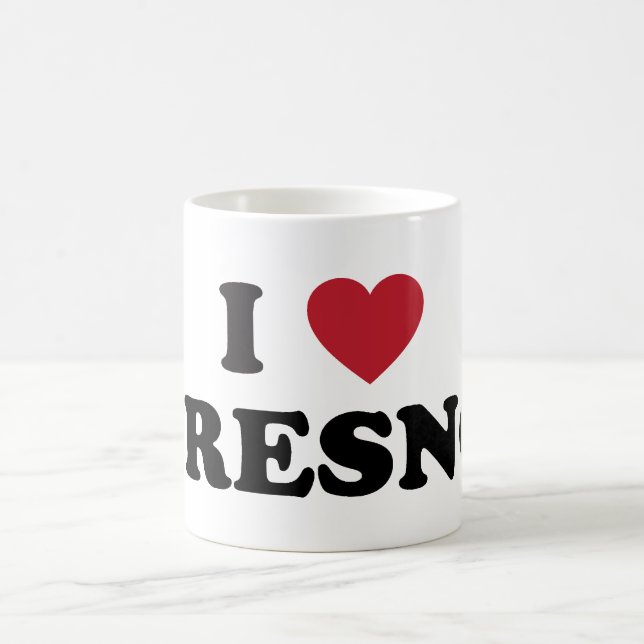 Caneca De Café Eu amo Fresno Califórnia (Centro)