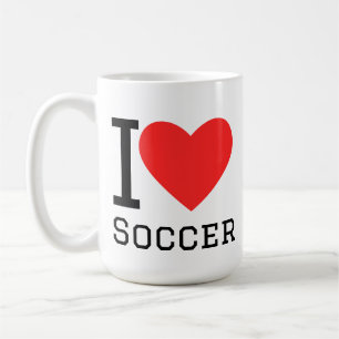Caneca De Café Eu amo futebol