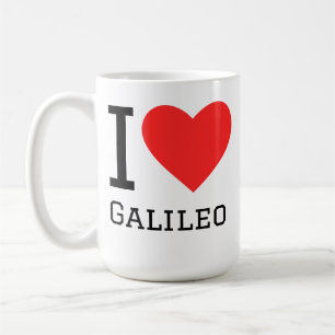 Caneca De Café Eu amo Galileu 