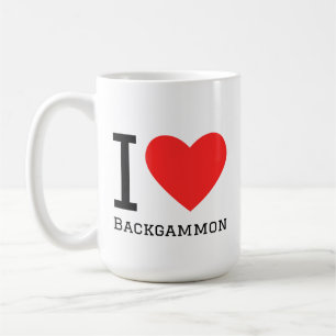 Caneca De Café Eu amo gamão