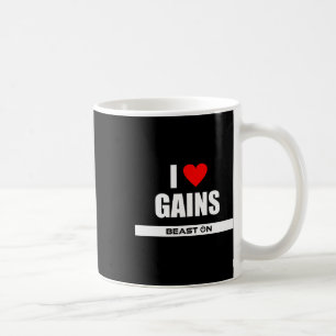 Caneca De Café Eu Amo Ganhos Musculação Ganhos Academia Treinamen