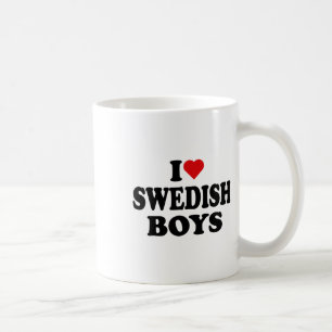Caneca De Café Eu Amo Garotos Suecos Eu Adoro Garotos Suecos