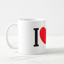 Caneca De Café Eu Amo Gatos