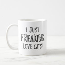 Caneca De Café Eu Amo Gatos