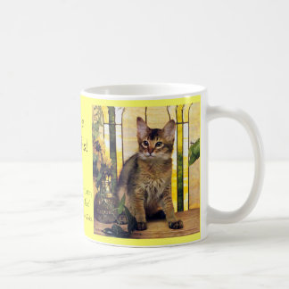 Caneca De Café Eu amo gatos somalianos