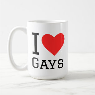 Caneca De Café Eu amo gays