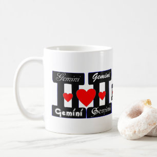 Caneca De Café ♊! Eu Amo Gemini-Best-Zodiac Sinal Clássico Café