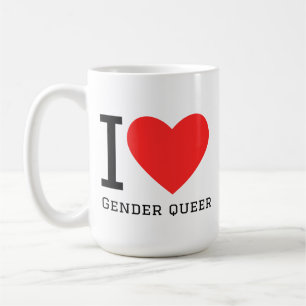 Caneca De Café Eu amo gênero queer
