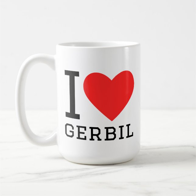 Caneca De Café Eu amo Gerber (Esquerda)