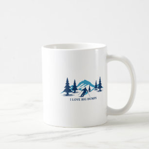 Caneca De Café Eu Amo Grandes Montes Divertidos Resort De Esqui N