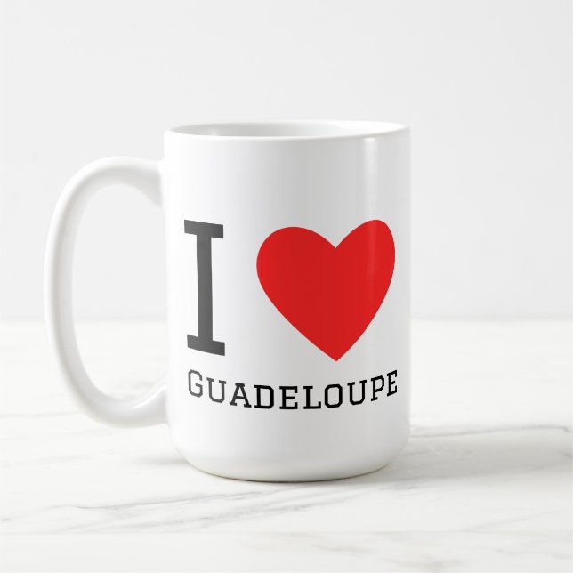 Caneca De Café Eu amo Guadalupe (Esquerda)