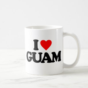 CANECA DE CAFÉ EU AMO GUAM