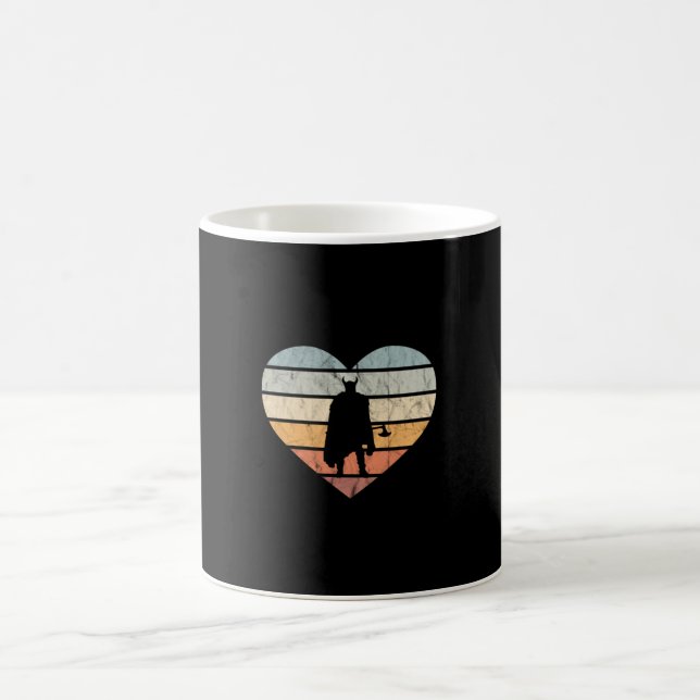 Caneca De Café Eu Amo Guerreiro Viking Com Machado (Centro)