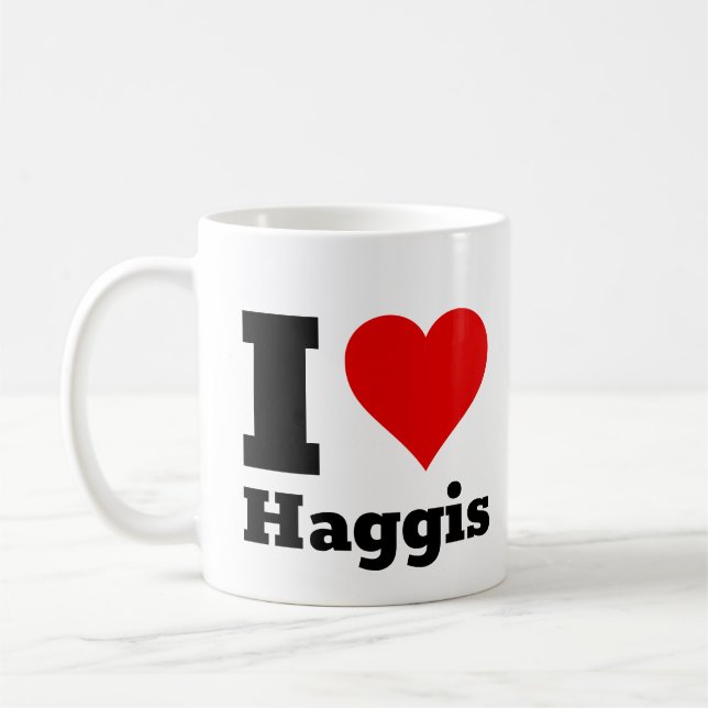 Caneca De Café Eu Amo Haggis Caffee Mug (Esquerda)